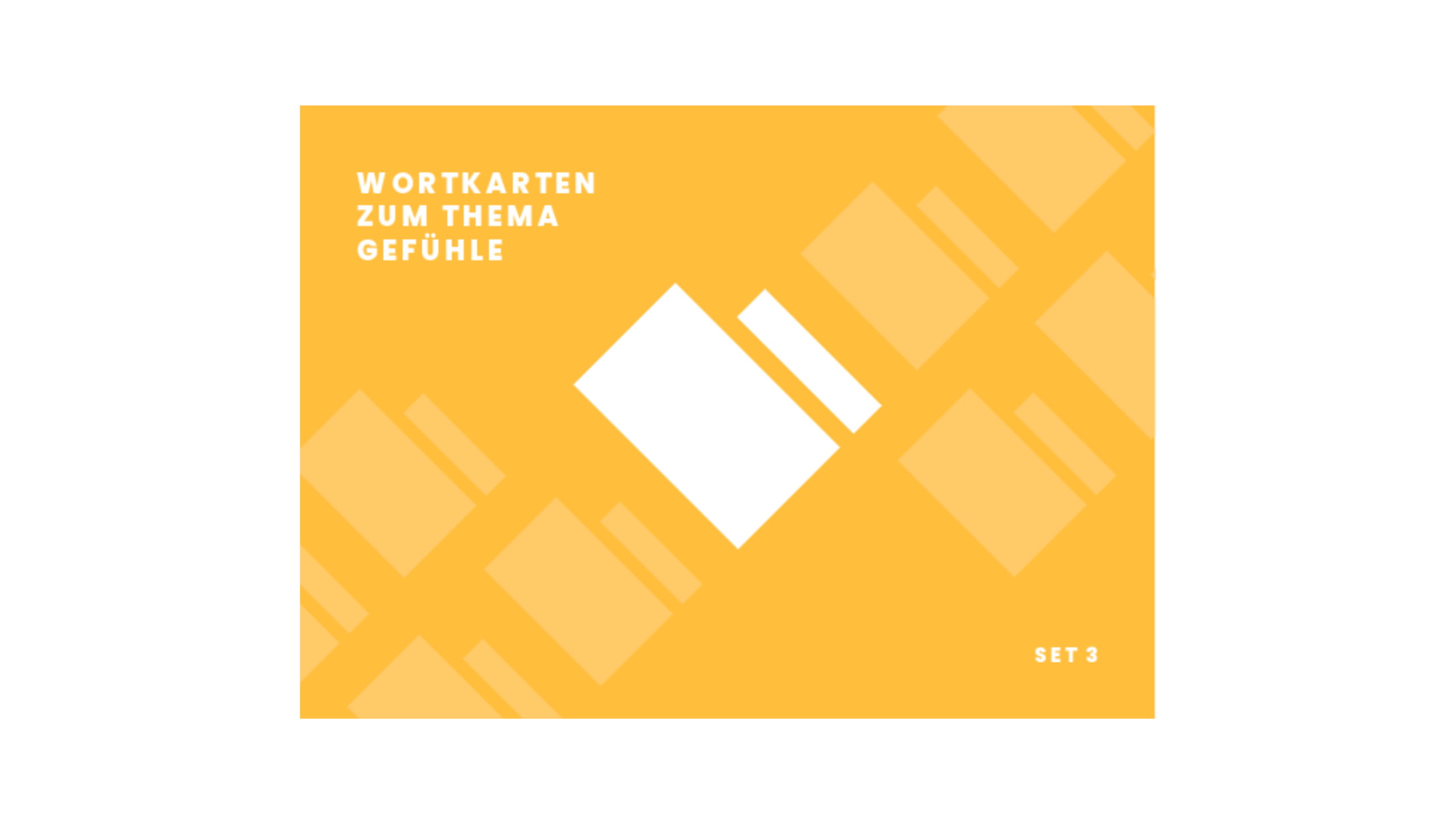 Wortkarten zum Thema Gefühle - Set 3
